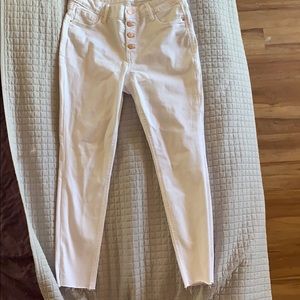 Rockstar super skinny high rise white jeans